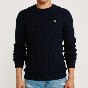 A&F Icon Cable Knit Sweater Sz L (Boys)